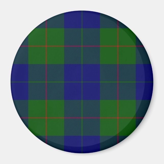 Barclay clan tartan blue green plaid magnet (Front)