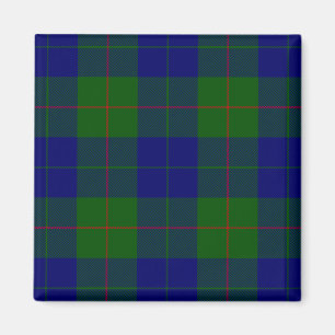 Barclay clan tartan blue green plaid magnet