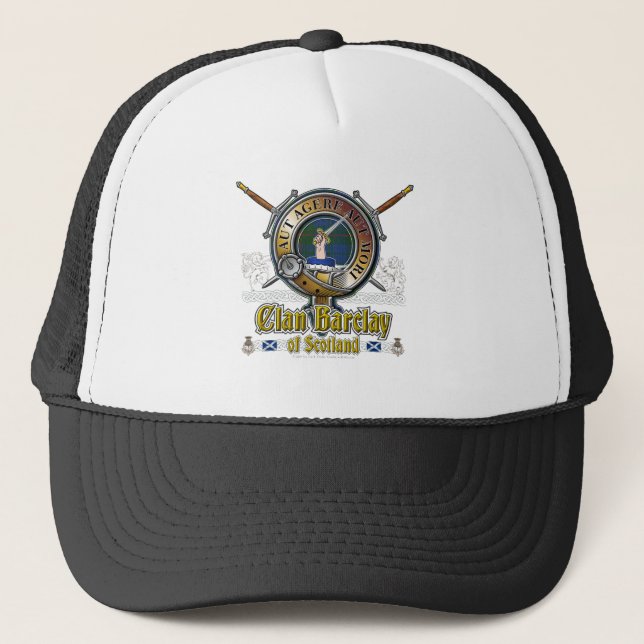 Barclay Crest Badge Trucker Hat (Front)