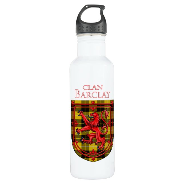 Barclay Dress Tartan Scottish Plaid Stainless Steel Water Bottle (Front)