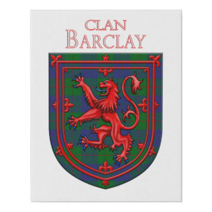 Barclay Hunting Tartan Scottish Plaid Faux Canvas Print
