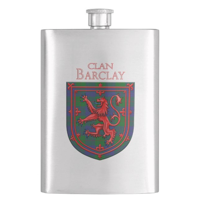 Barclay Hunting Tartan Scottish Plaid Flask (Front)