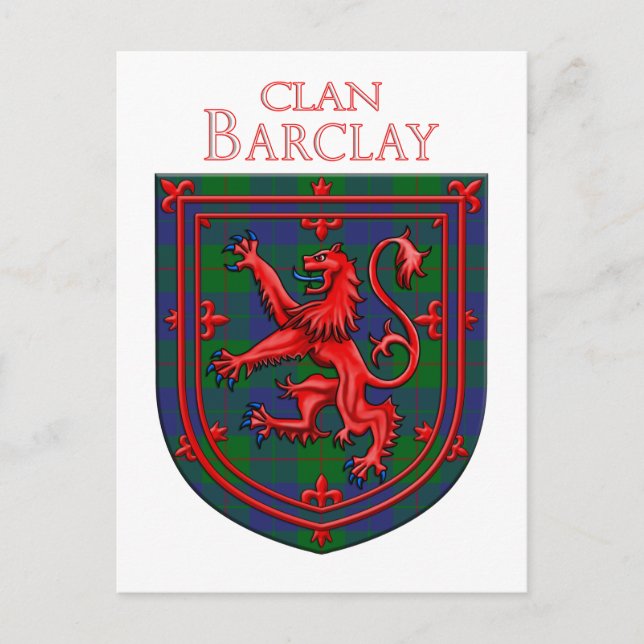 Barclay Hunting Tartan Scottish Plaid Postcard (Front)