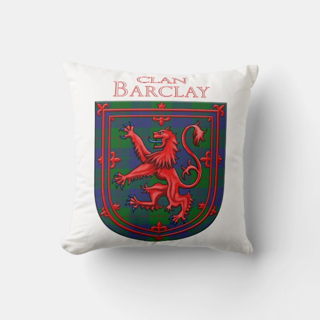 Barclay Hunting Tartan Scottish Plaid Throw Pillow (Front)