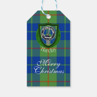 Barclay Scottish Clan Tartan & Crest Gift Tags
