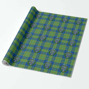 Barclay Scottish Clan Tartan & Crest Wrapping Paper
