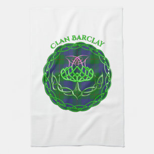 Barclay Scottish Tartan Celtic Thistle Kitchen Towel
