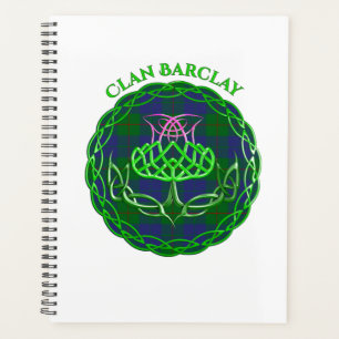 Barclay Scottish Tartan Celtic Thistle Planner