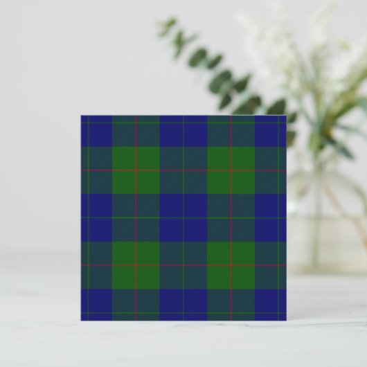 Barclay tartan blue green plaid (Standing Front)