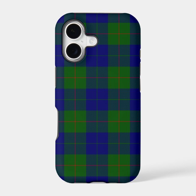Barclay tartan blue green plaid Case-Mate iPhone case (Back)