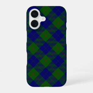 Barclay tartan blue green plaid iPhone 16 case