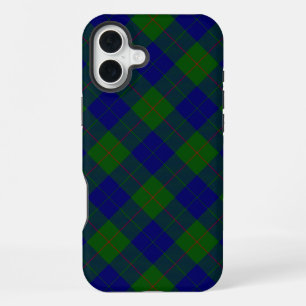 Barclay tartan blue green plaid iPhone 16 plus case