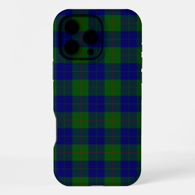 Barclay tartan blue green plaid iPhone case (Back)