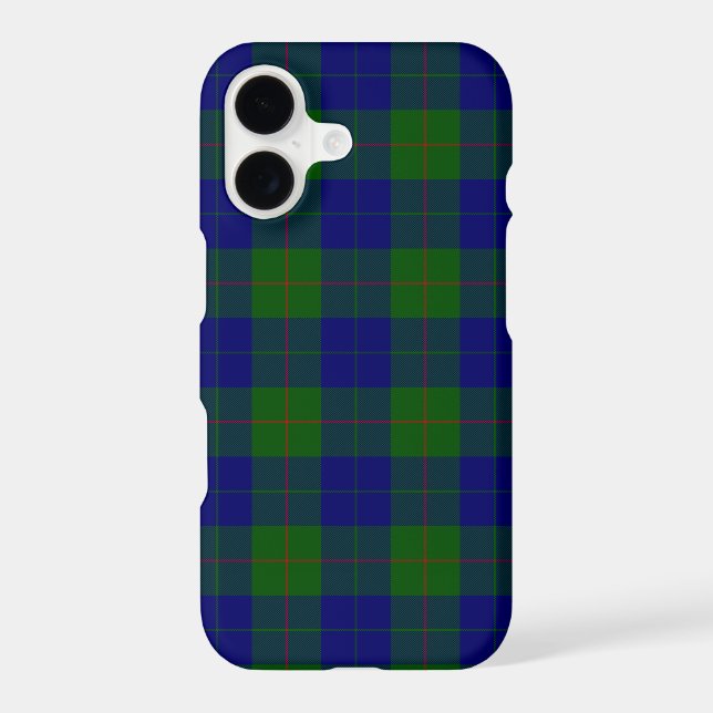 Barclay tartan blue green plaid iPhone case (Back)