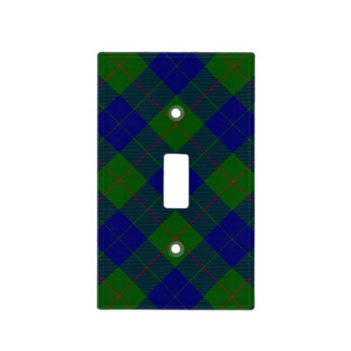 Barclay tartan blue green plaid light switch cover