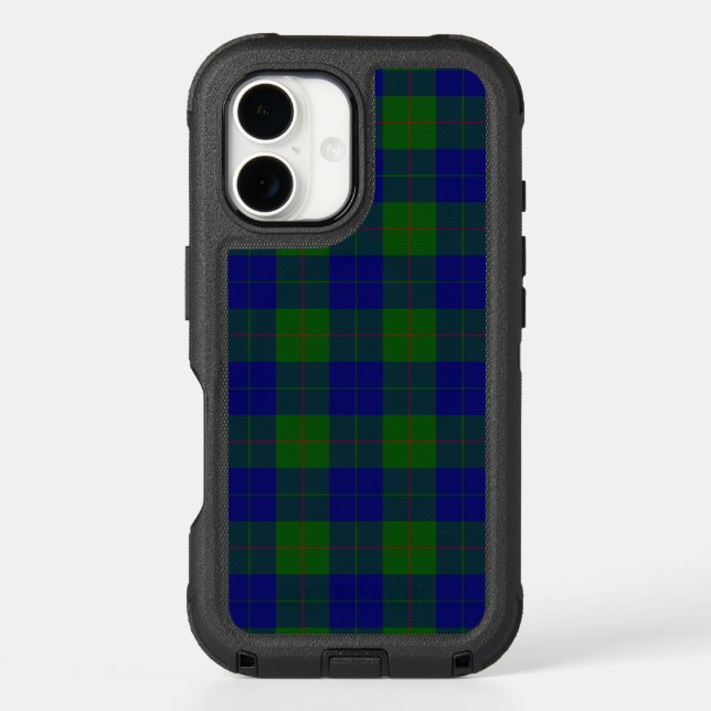 Barclay tartan blue green plaid otterbox iPhone case (Back)
