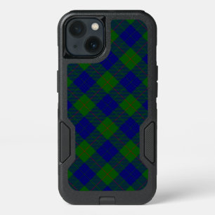 Barclay tartan blue green plaid iPhone 13 case