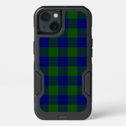 Barclay tartan blue green plaid iPhone 13 case