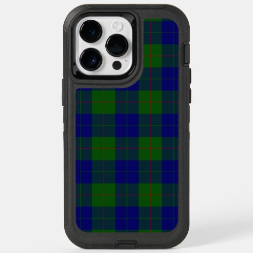 Barclay tartan blue green plaid OtterBox iPhone 14 pro max case