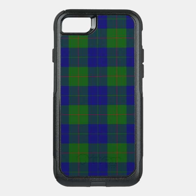 Barclay tartan blue green plaid otterbox iPhone case (Back)