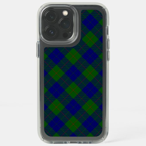 Barclay tartan blue green plaid speck iPhone 13 pro max case