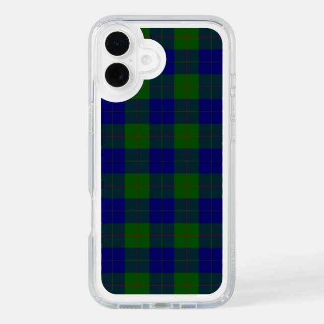 Barclay tartan blue green plaid speck iPhone case (Front)