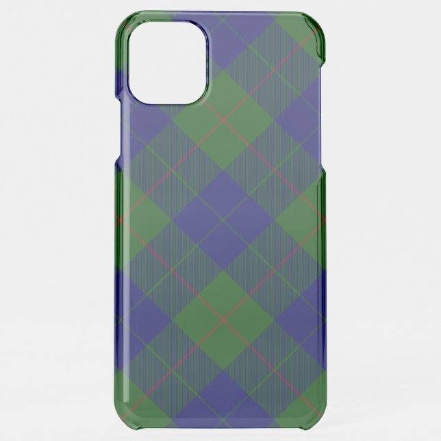 Barclay tartan blue green plaid uncommon iPhone case (Back)