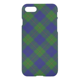 Barclay tartan blue green plaid iPhone SE/8/7 case
