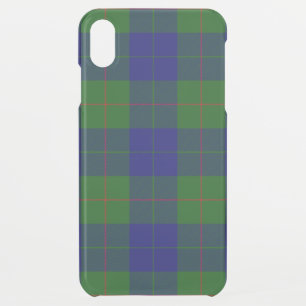 Barclay tartan blue green plaid iPhone XS max case