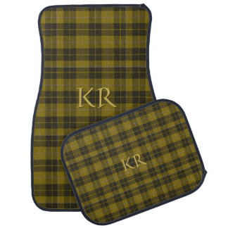 Barclay Tartan with your initials, Scottish Plaid Car Floor Mat