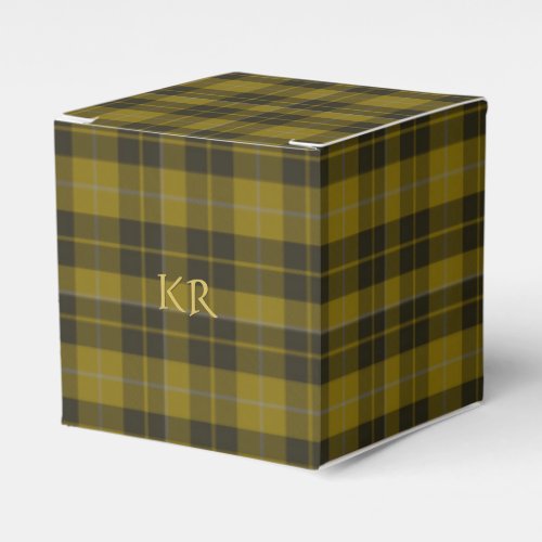 Barclay Tartan with your initials Scottish Plaid Favor Boxes