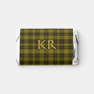 Barclay Tartan with your initials, Scottish Plaid Hershey's Miniatures