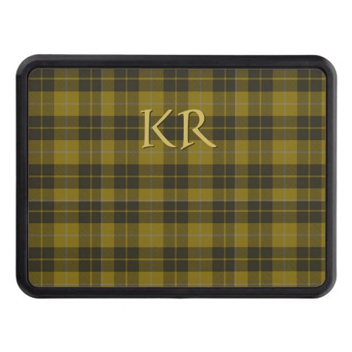 Barclay Tartan with your initials Scottish Plaid Hitch Cover