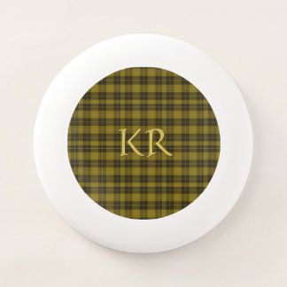 Barclay Tartan with your initials, Scottish Plaid Wham-O Frisbee