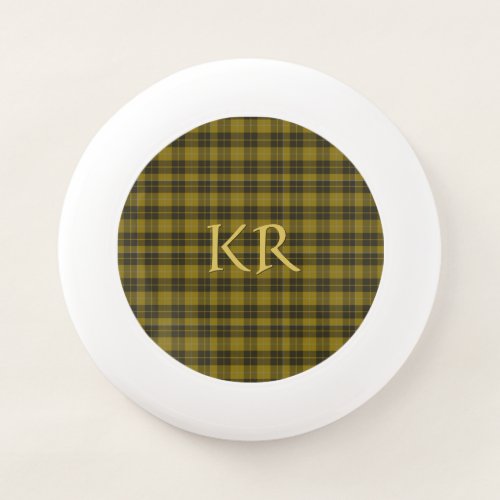 Barclay Tartan with your initials Scottish Plaid Wham_O Frisbee