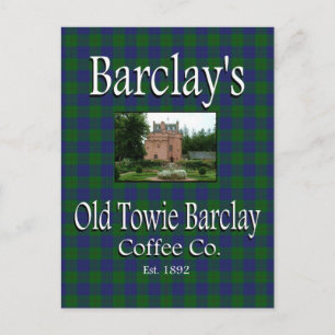 Barclay's Old Towie Barclay Coffee Co. Postcard
