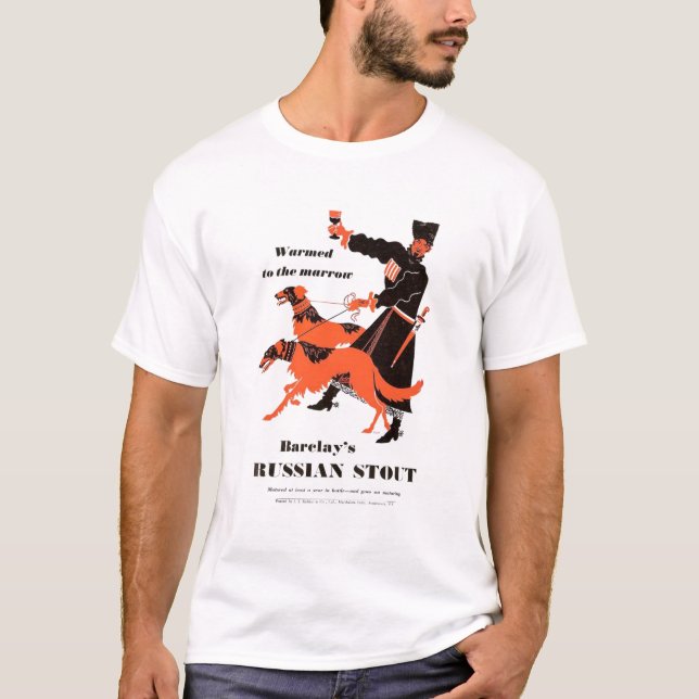 Barclays Russian Stout advert T-Shirt (Front)