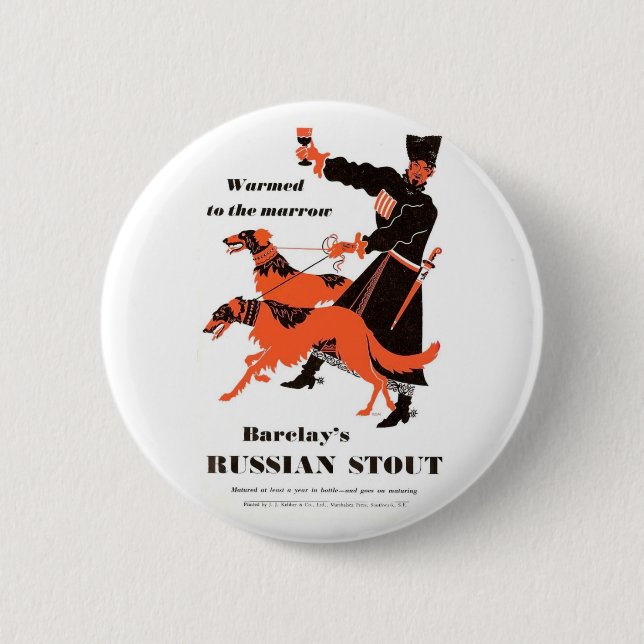 Barclays Russian StoutBarclays Russian Stout Button (Front)