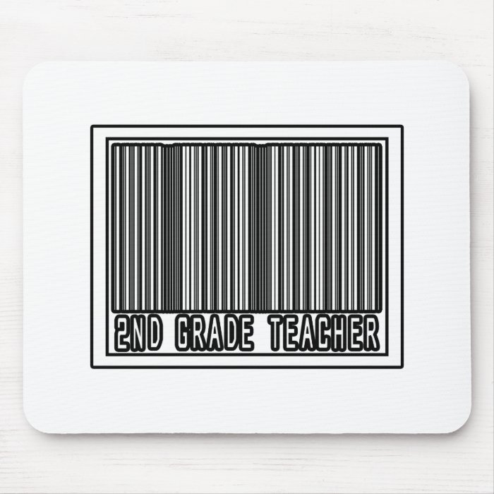 Barcode 2nd Grade Teacher Mousepad