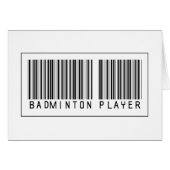 Barcode Badminton Player (Front Horizontal)