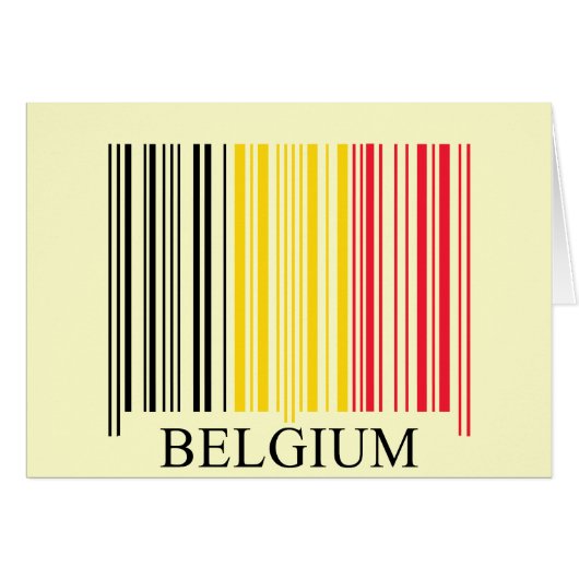 Barcode Belgium Flag Cards (Front Horizontal)