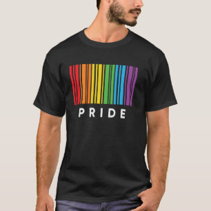 Barcode Bisexual Pride Lgbt Lesbian Gay Flag T-Shirt