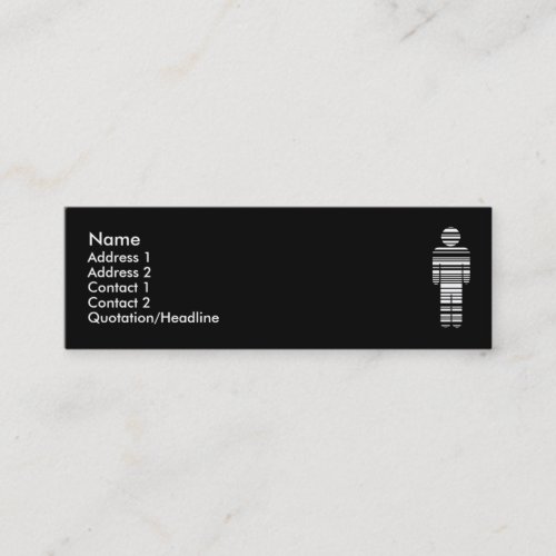 barcode boy : 2-sided : business card template