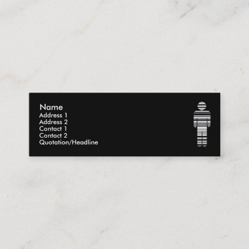 Customizable barcode boy : 2-sided : business card template