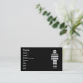 barcode boy business card (Standing Front)