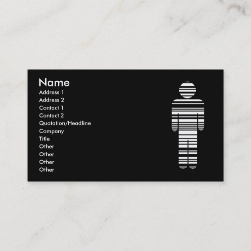 barcode boy business card template