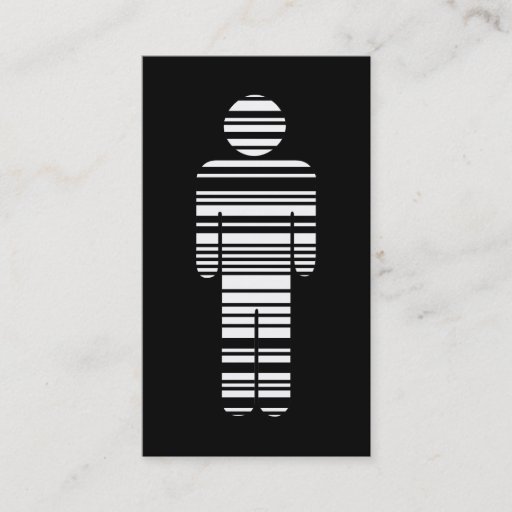 Customizable barcode boy business cards