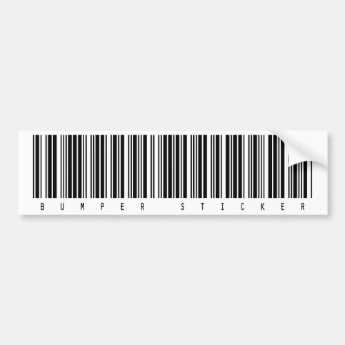 Barcode Bumper Sticker