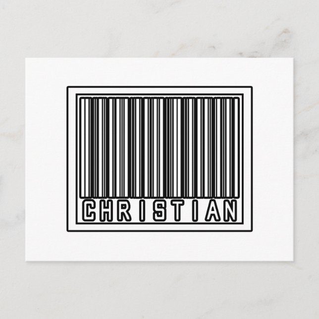 Barcode Christian Postcard (Front)