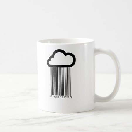 Barcode Cloud Illustration Mug